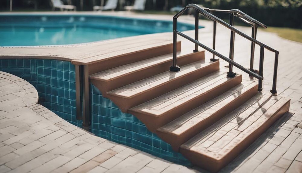 above ground pool steps