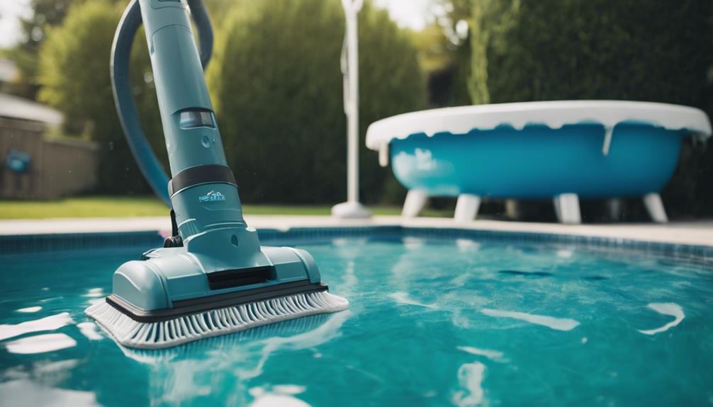 algae free pool with vacuums