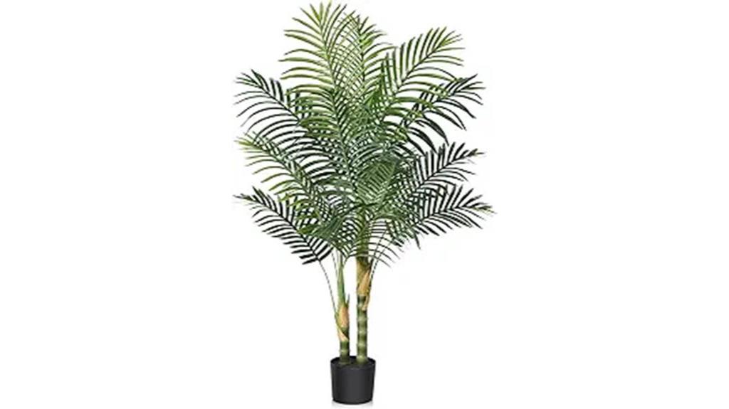 artificial golden palm tree
