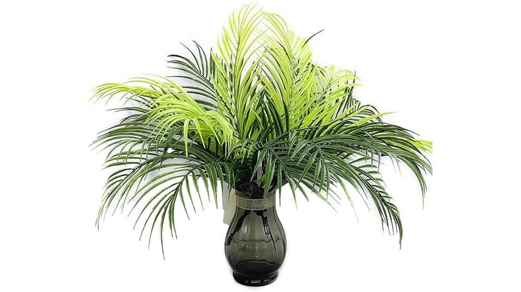 artificial palm tree duo