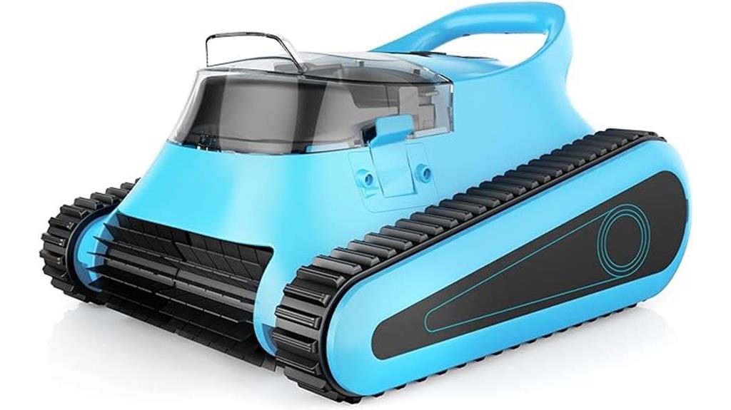 automated cordless pool cleaning