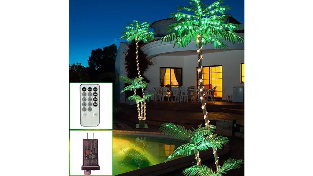 bright palm tree decor