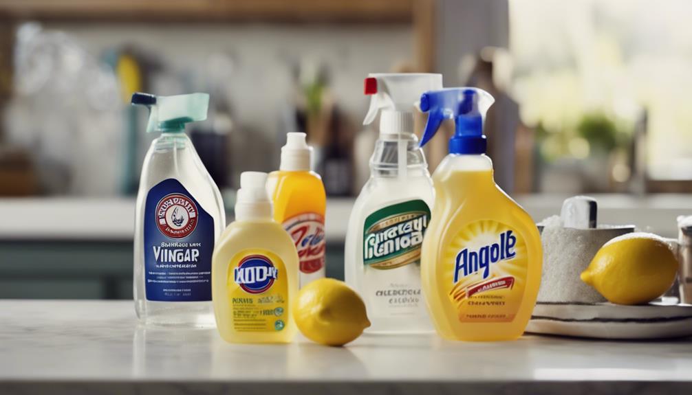 cleaning products in households