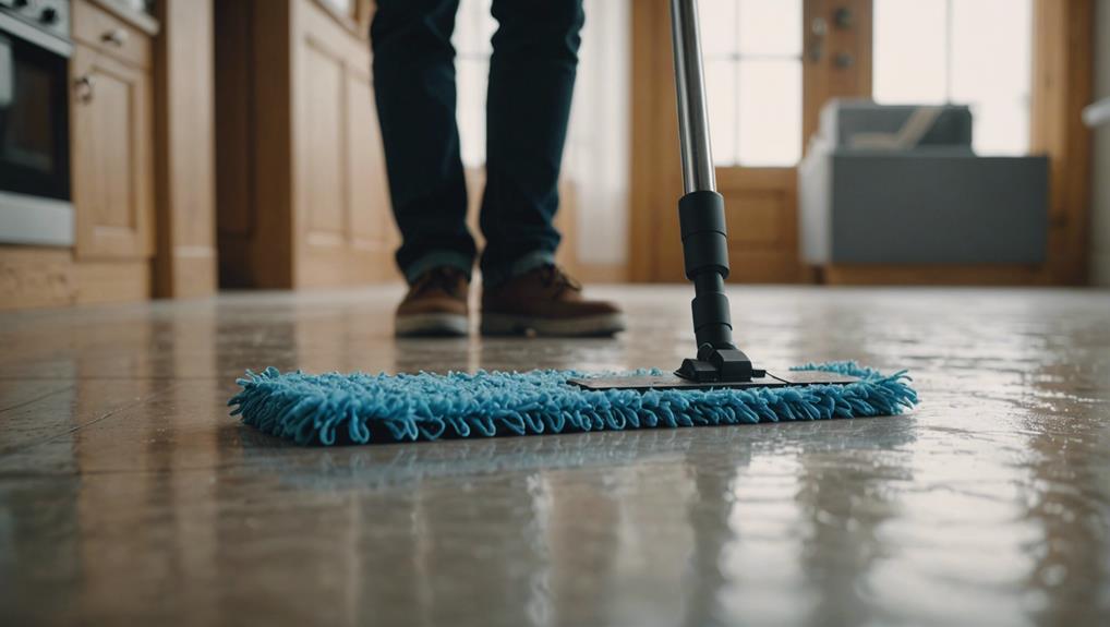 drying unsealed floors effectively