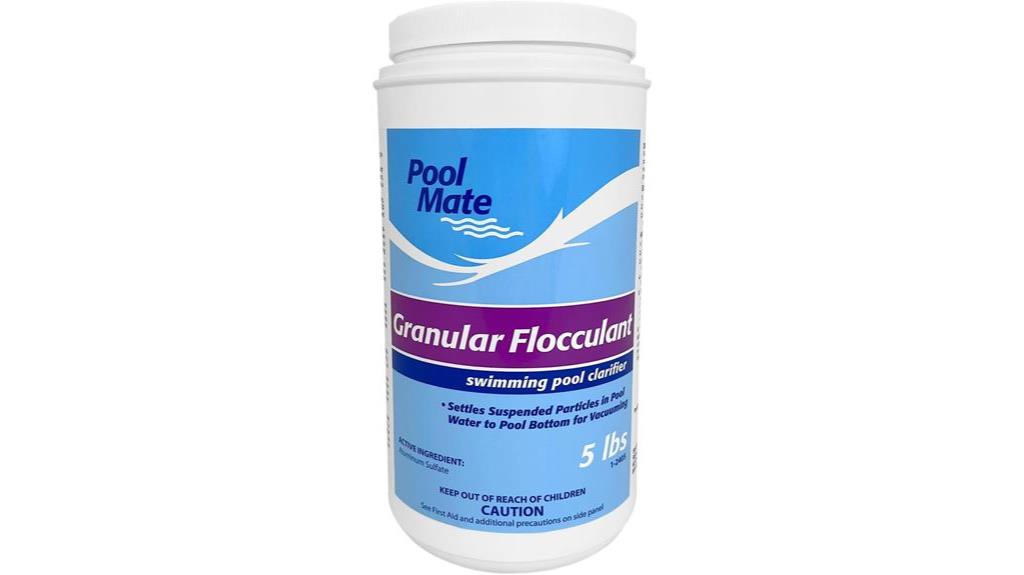 flocculant for crystal clear water