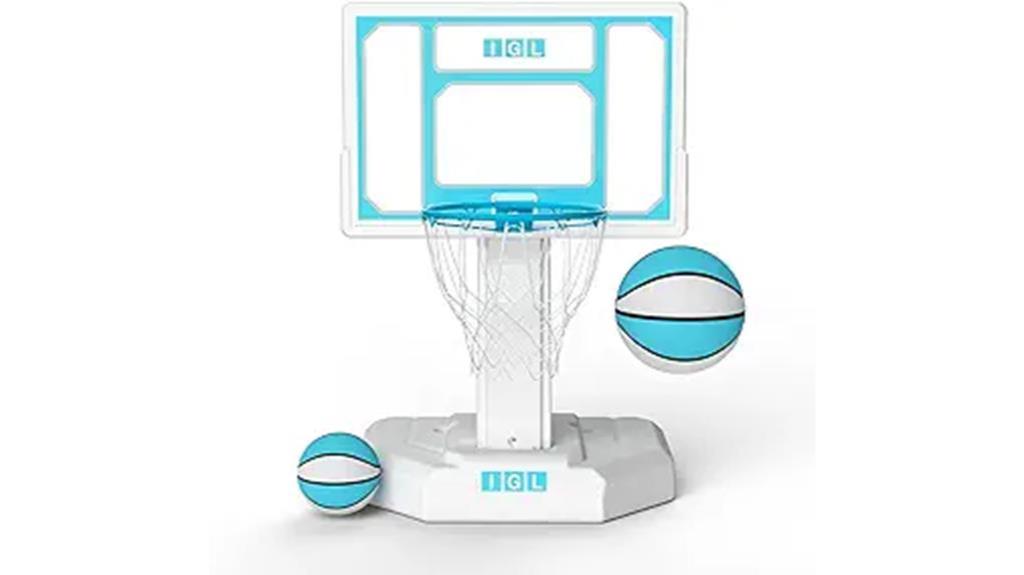 outdoor pool basketball set