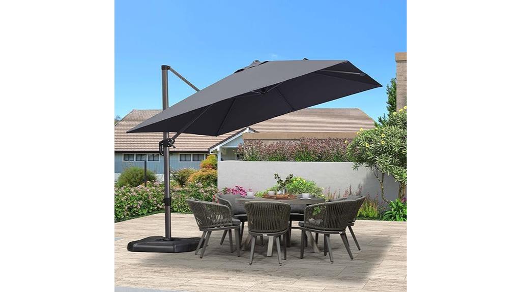 outdoor square cantilever umbrella