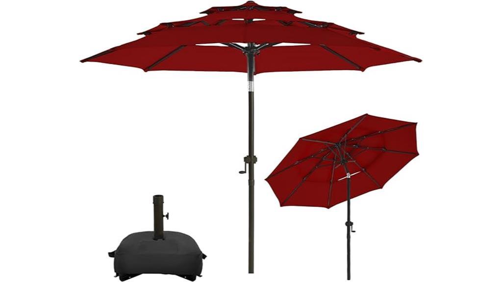 patio umbrella set included