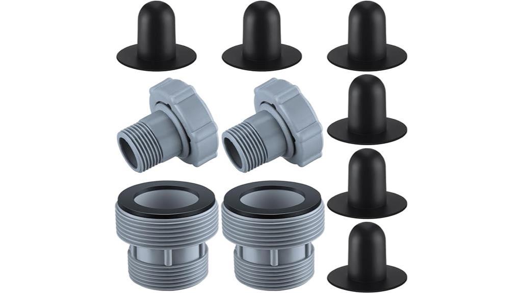 pool drain fitting assembly