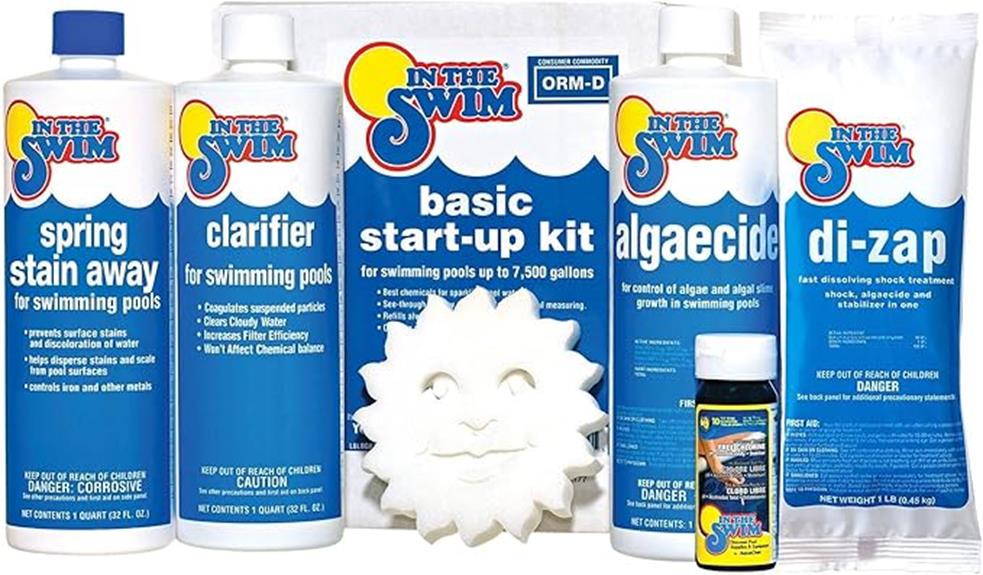 pool opening chemical kit