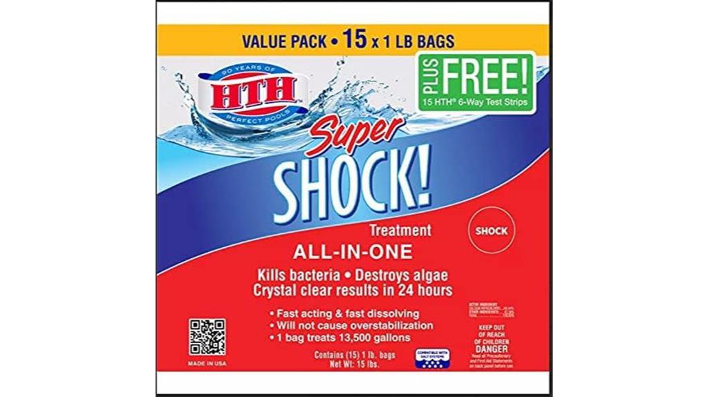 pool shock treatment pack