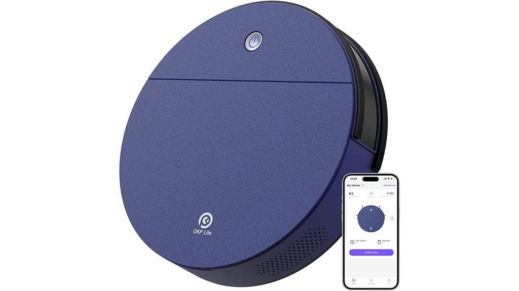 robot vacuum cleaner with strong suction and voice control