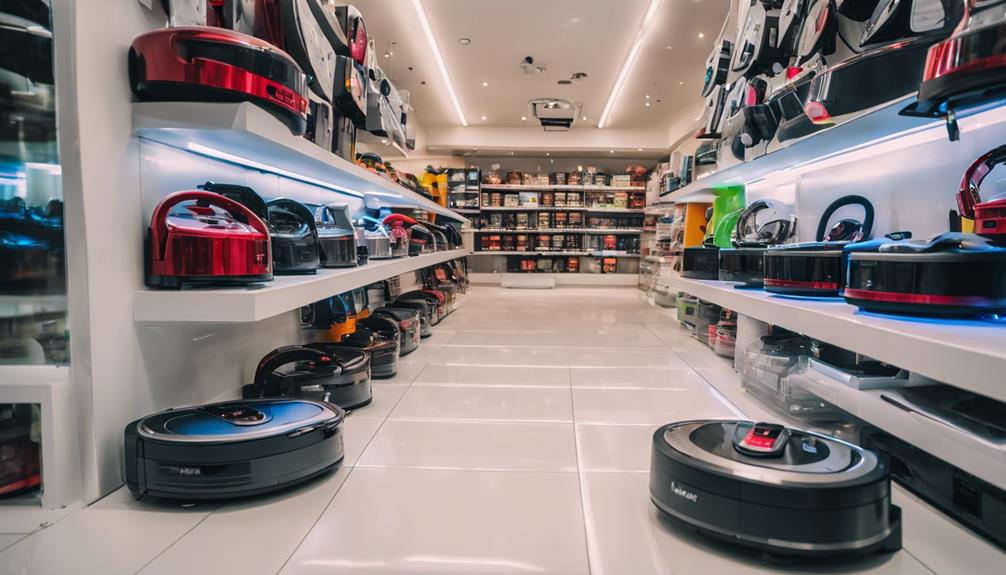 robot vacuums in shops