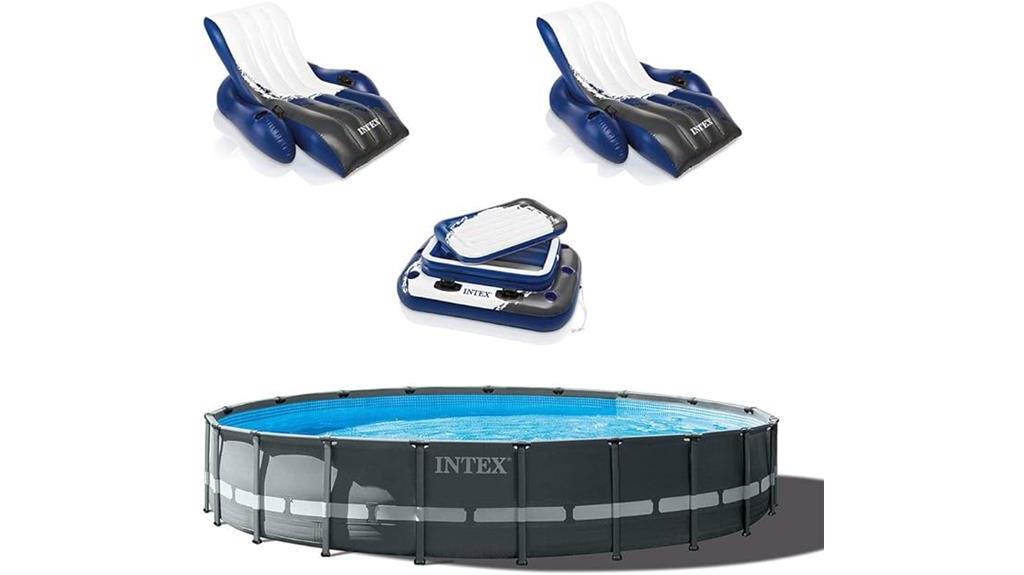 round frame pool package