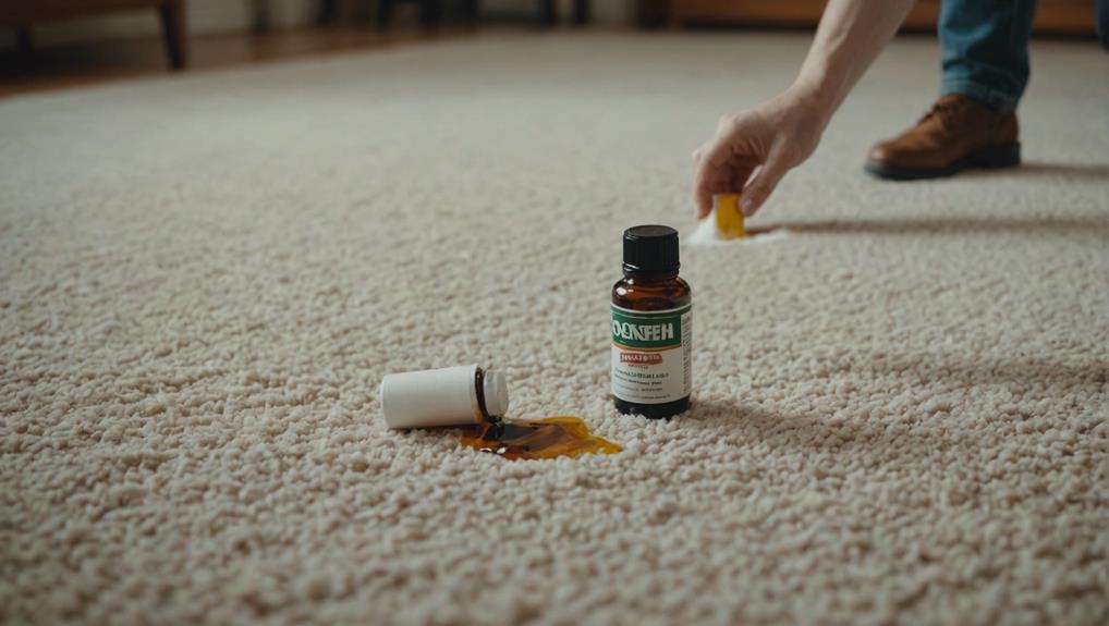 save carpet from oil