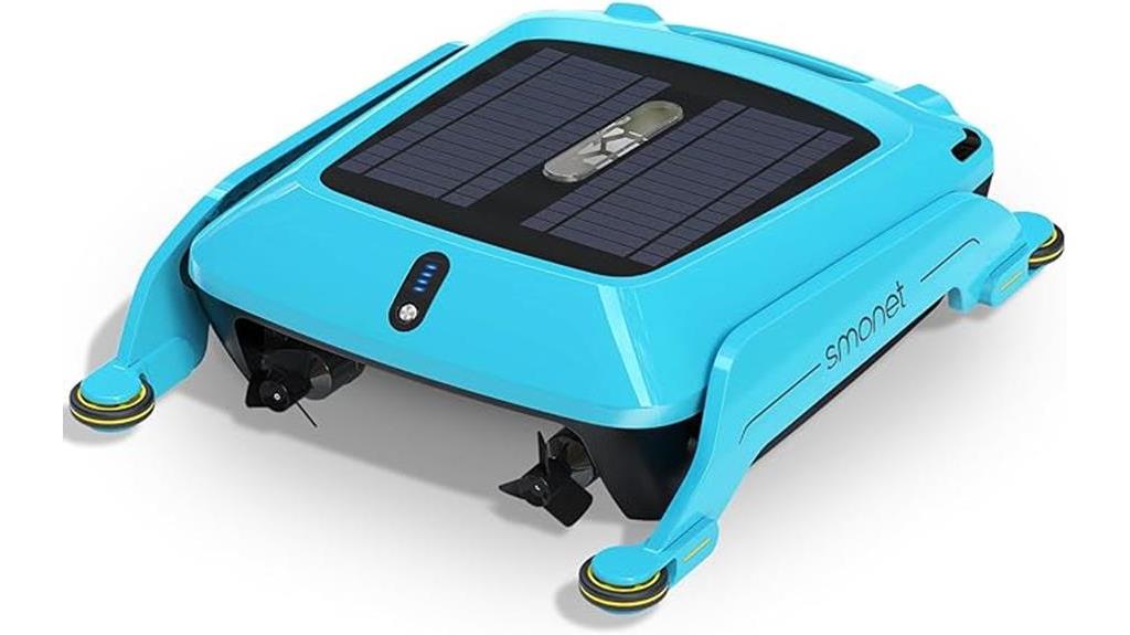 solar powered pool cleaning robot