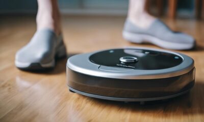 starting robot vacuum cleaner