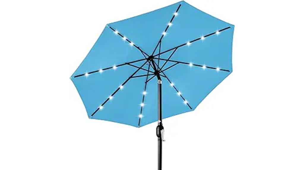 stylish sky blue umbrella
