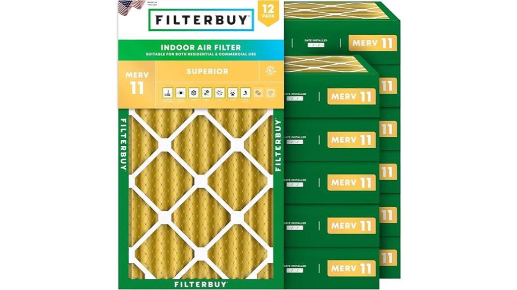 12x22x4 merv 11 filters