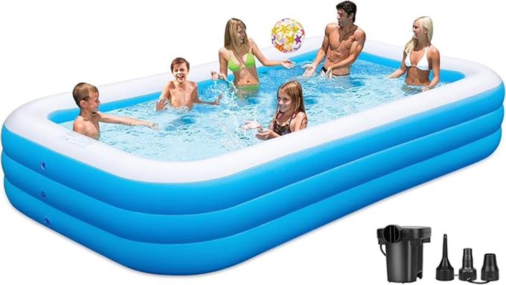 adult inflatable pool set