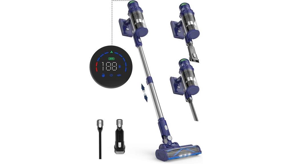 blue cordless vacuum cleaner