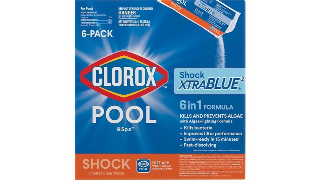 clorox pool shock xtrablue