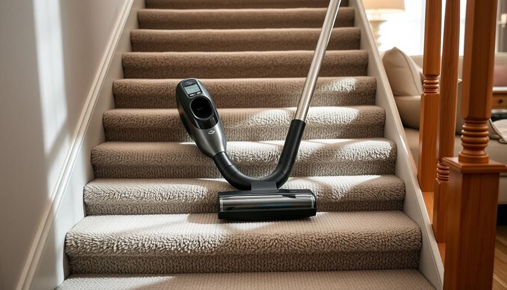 effortless stair vacuum cleaning