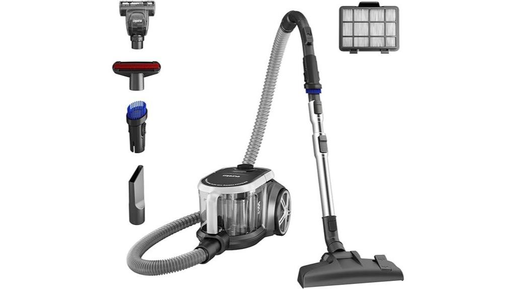 eureka bagless canister vacuum