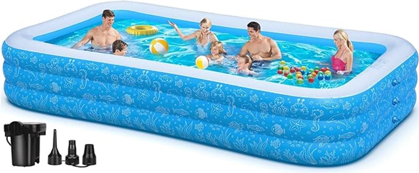 extra large inflatable pool