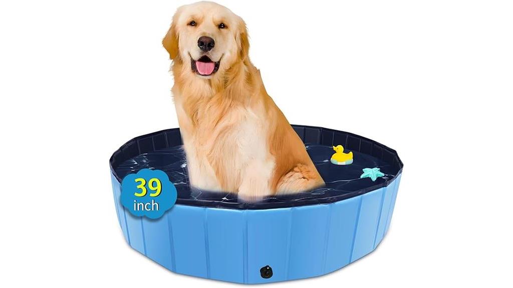 foldable dog pool 39x12