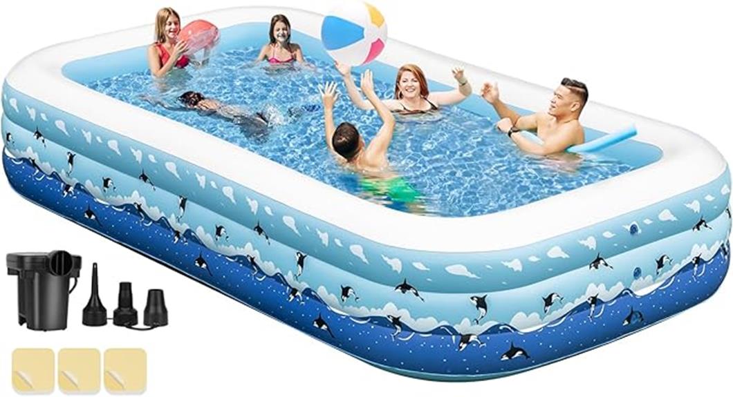 inflatable pool with pump