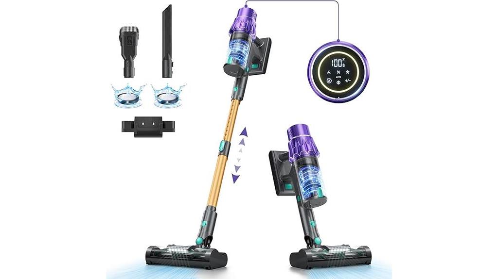 powerful cordless vacuum display