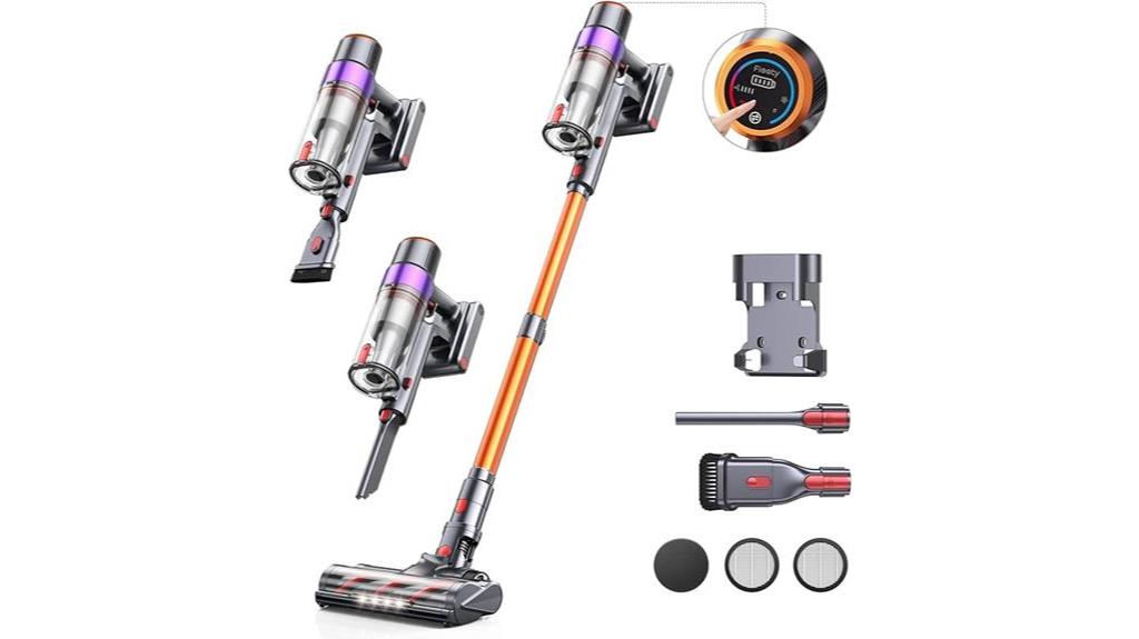 touch display cordless vacuum