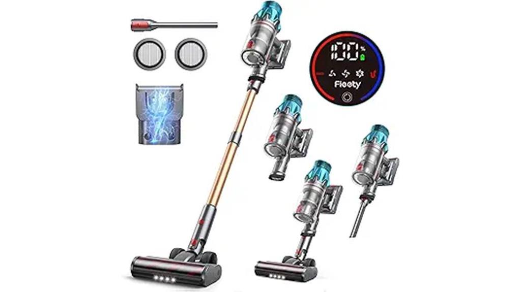 touch display cordless vacuum