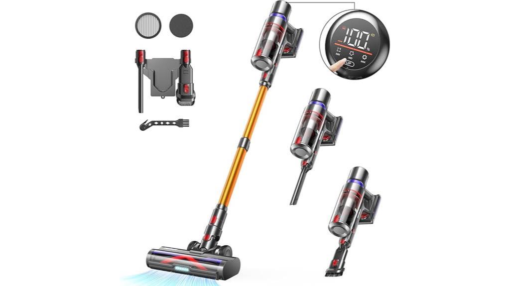 touch screen cordless vacuum