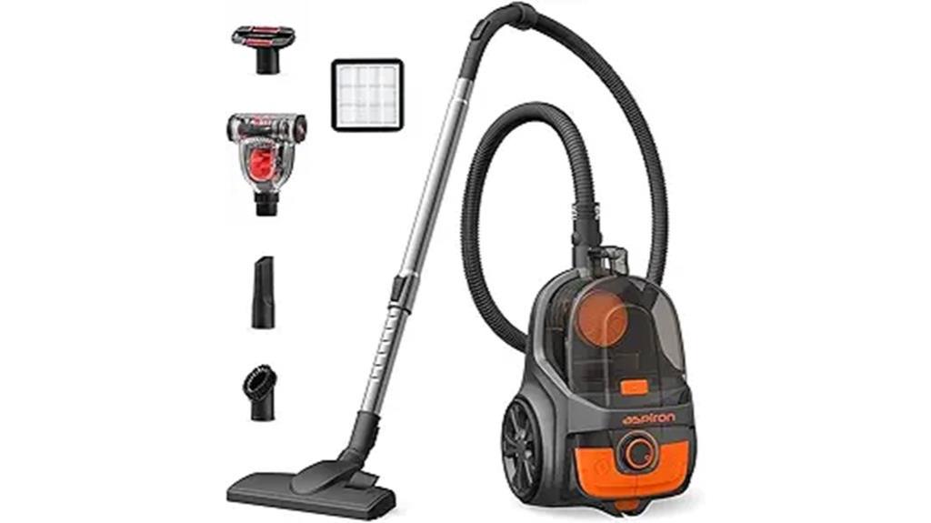 upgraded 1200w bagless vacuum