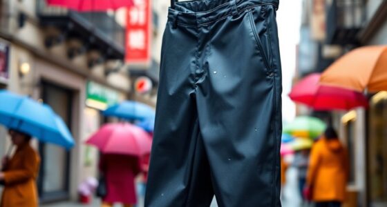 stylish waterproof rain pants