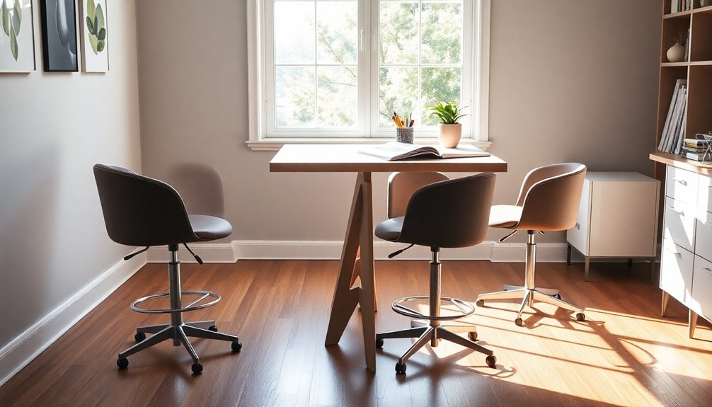 swivel desk stools selection