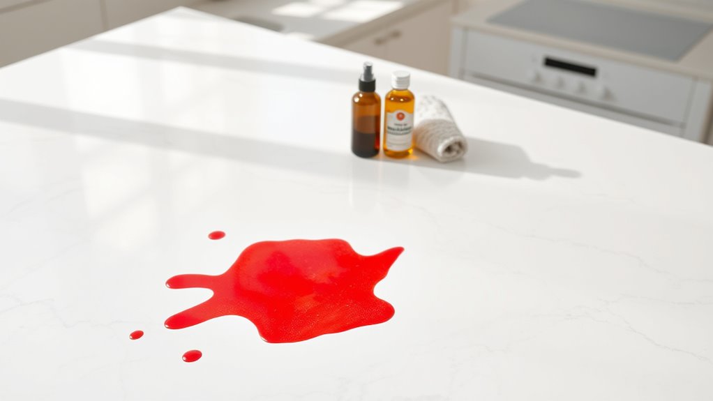 avoid food coloring stains