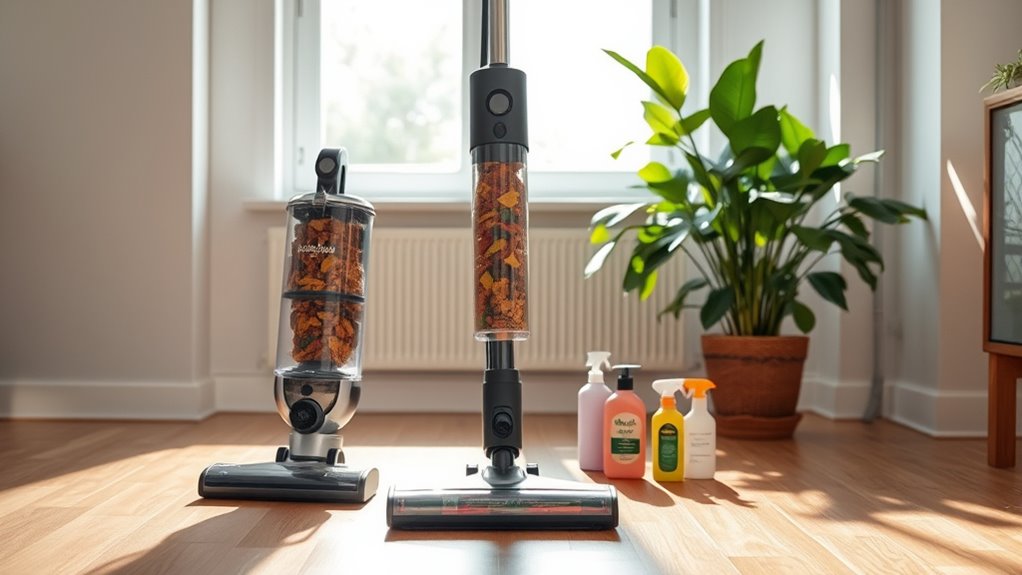 bagless technology minimizes waste