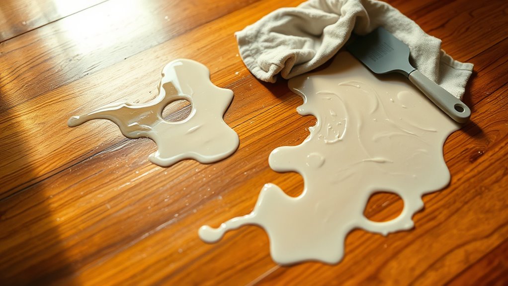 candle wax spill cleanup