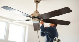 clean ceiling fans safely