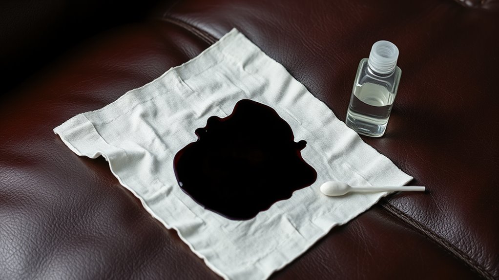 clean ink spill quickly