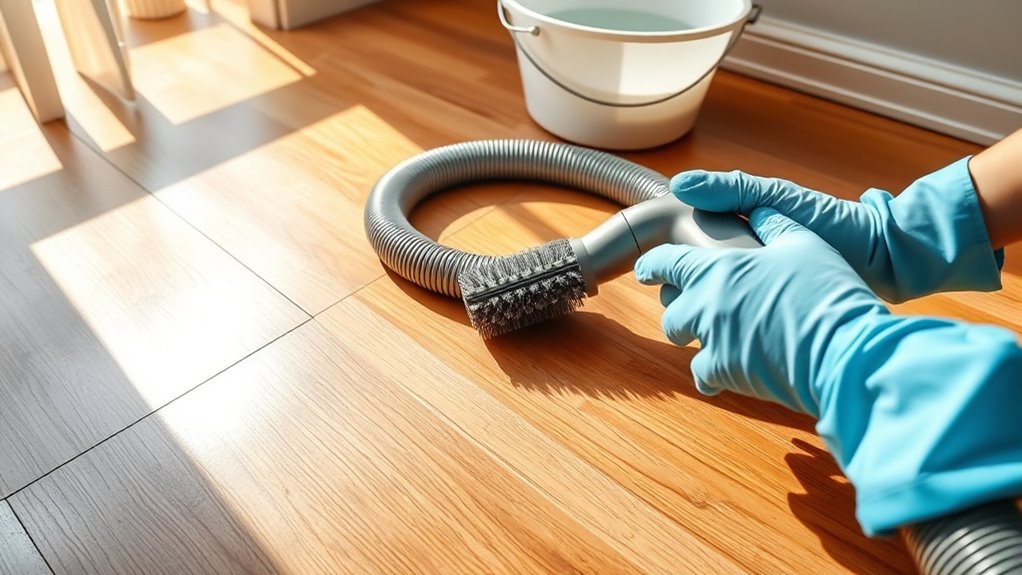 clean vacuum hose properly