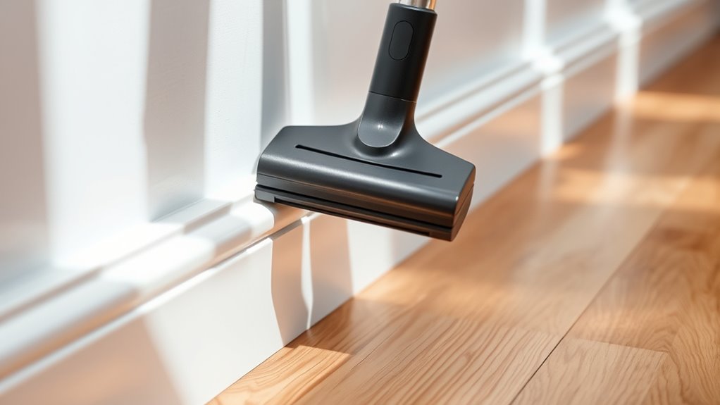 cleaning baseboards enhances hygiene