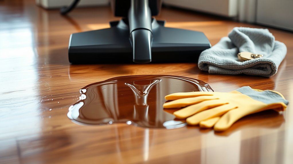 cleaning up wet spills