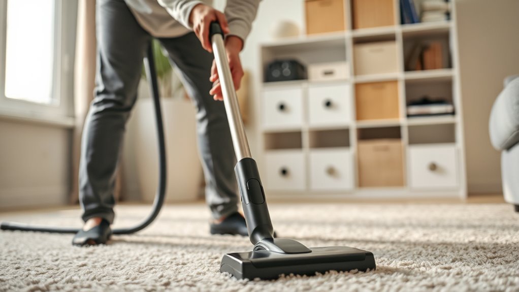 ergonomic vacuuming promotes health