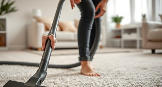 ergonomic vacuuming techniques advised