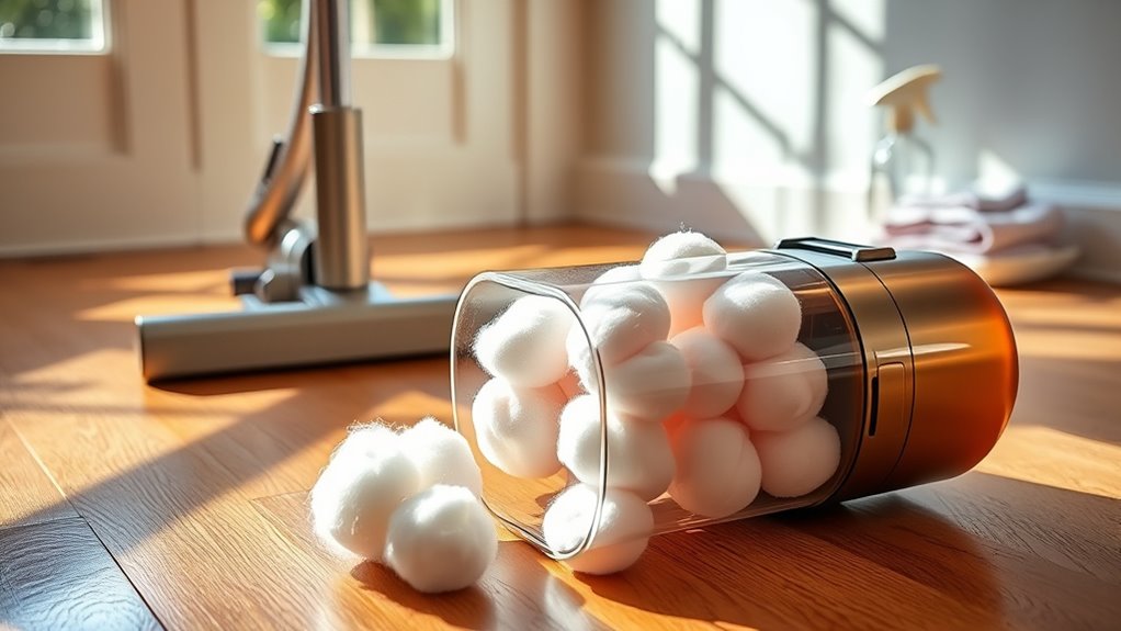 essential oil cotton ball