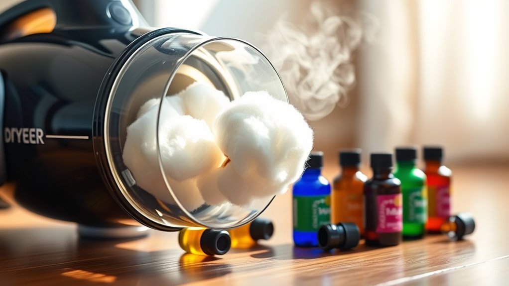 essential oil cotton ball